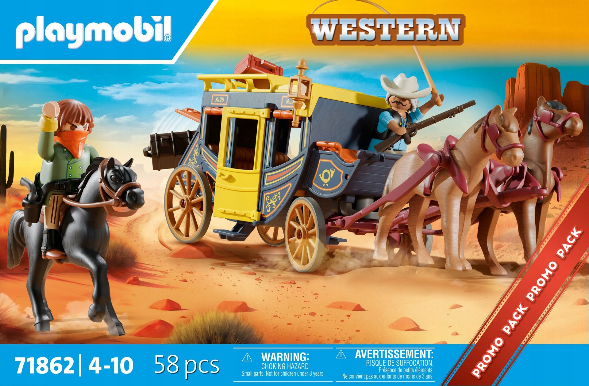 Playmobil 71862 Lúpež dostavníka na Divokom západe
